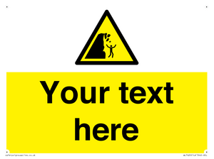 Custom Warning unstable cliff